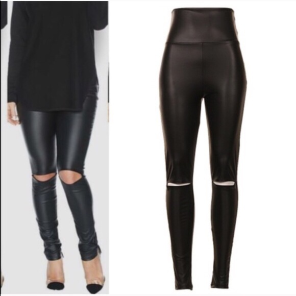 BellanBlue Pants - MCKINNLEY chic slick leggings - BLACK